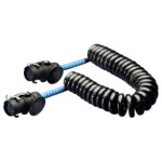 Spíralkapall 15POL 24V 4M