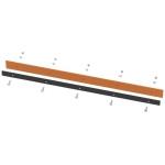 Gúmmíblað fyrir snjótönn 128sm Iron Baltic