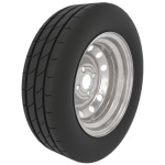 Temared Dekk á felgu 155/70R13, 4x100, 4Jx13 - Image 2