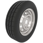 Temared Dekk á felgu 155/70R13, 4x100, 4Jx13